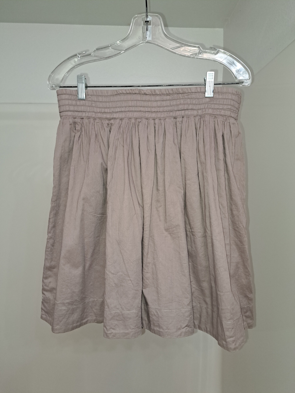 Banana Republic Tan Smocked Waist Skirt